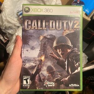 Call of Duty COD 2 for Xbox 360 Xbox Live Green Case